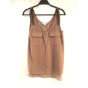 Double Zero Brown Hi low Tank Top